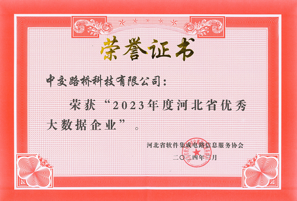 2023年度河北省优秀大数据企业——中交路桥科技基安物联